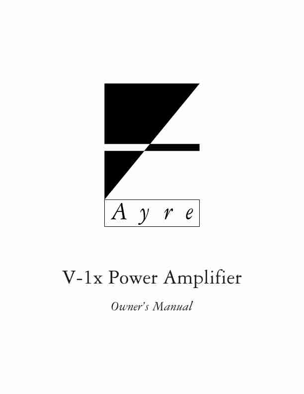 Ayre Acoustics Stereo Amplifier V-1x-page_pdf